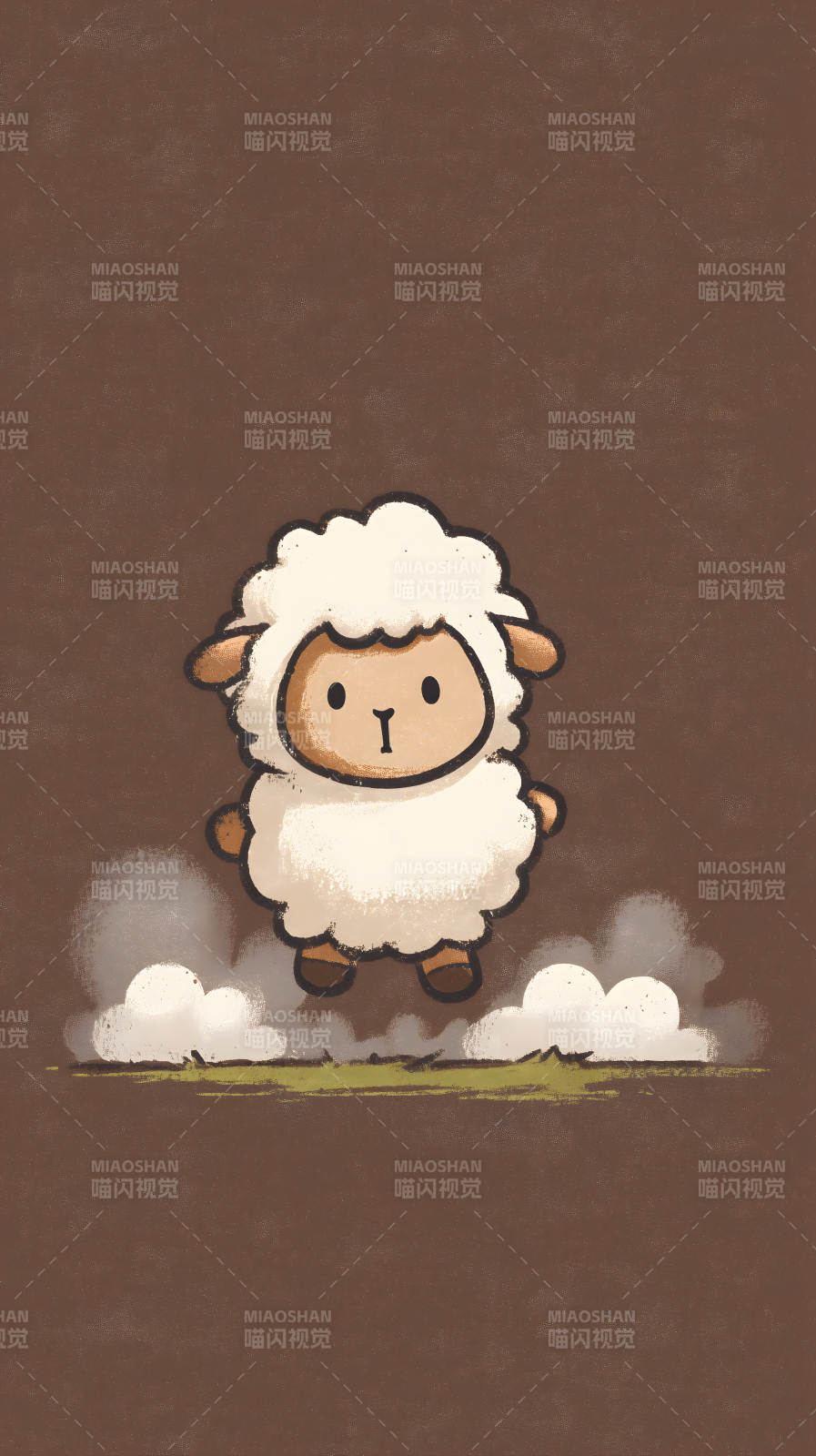 可爱小绵羊图片