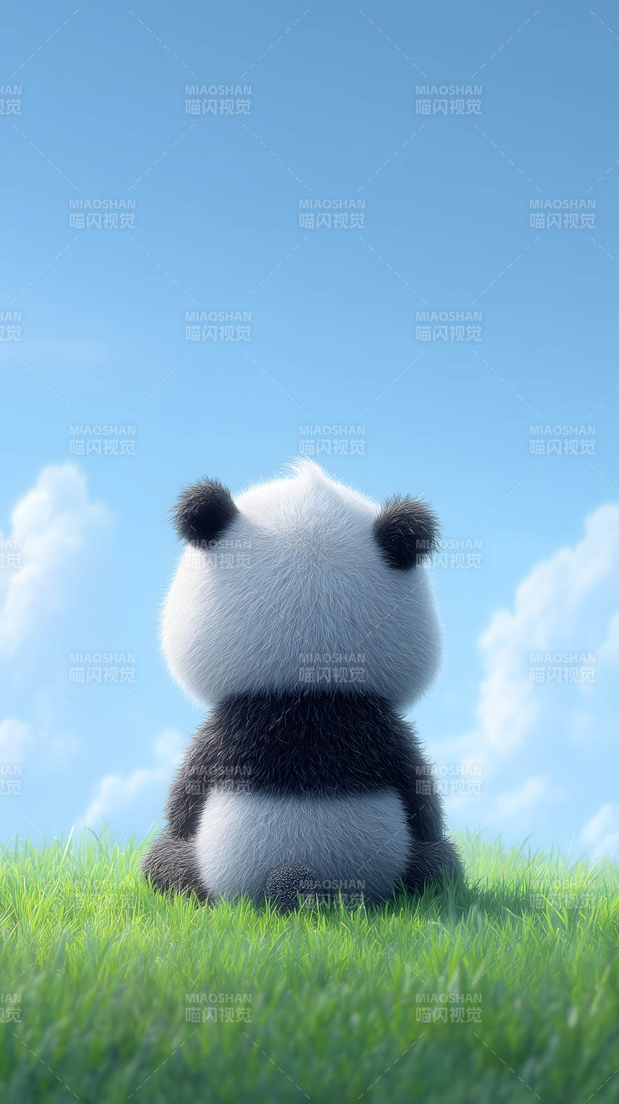 熊猫看风景图片