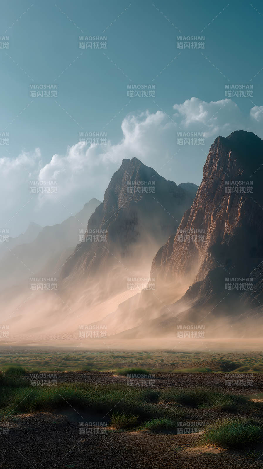 山峦云雾风光图片