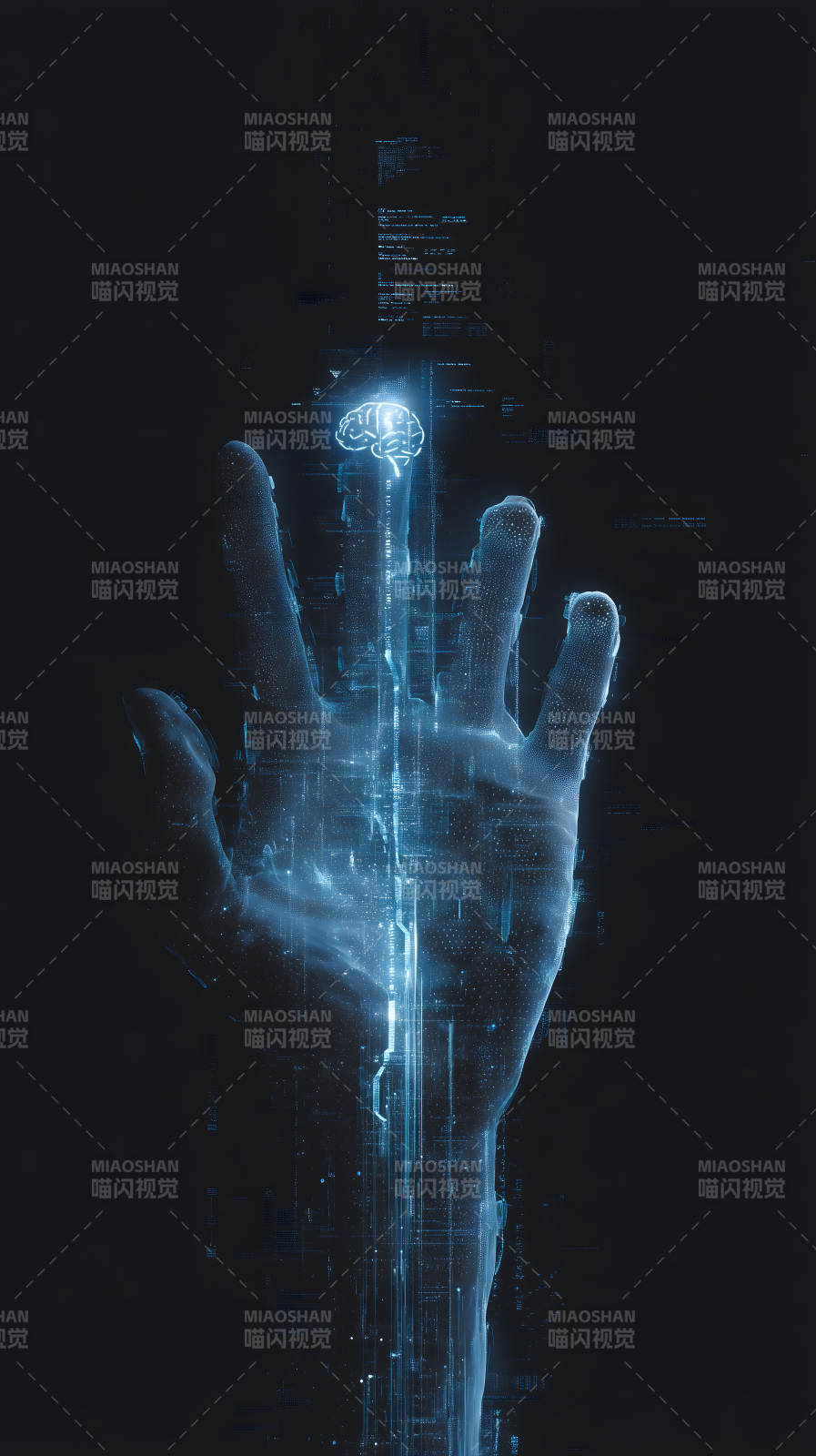 数字科技大脑连接图片