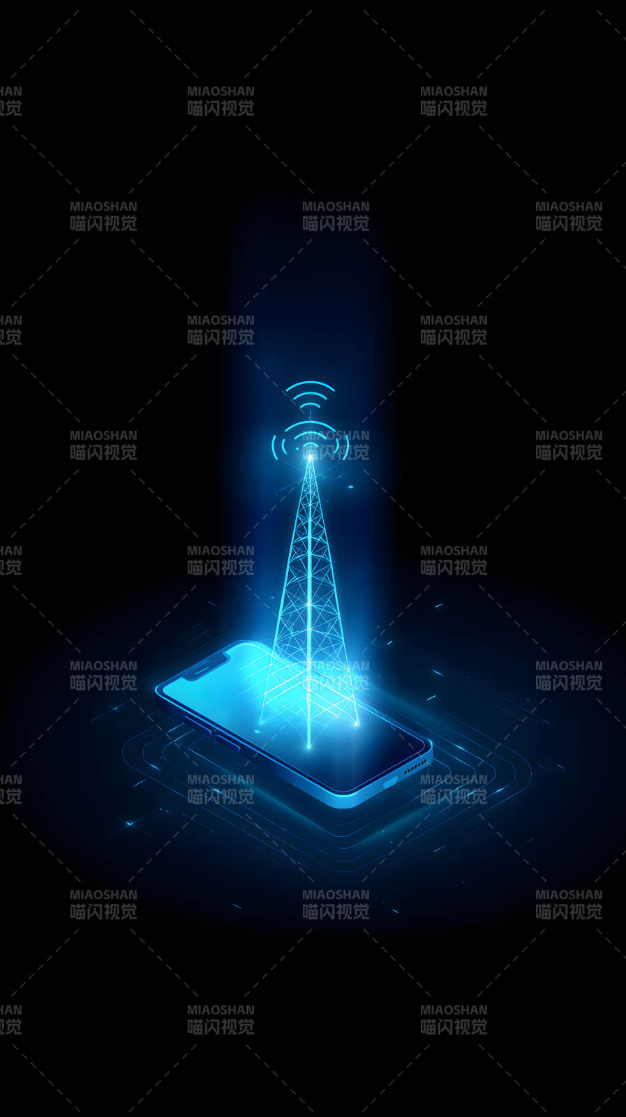 手机信号塔连接图片