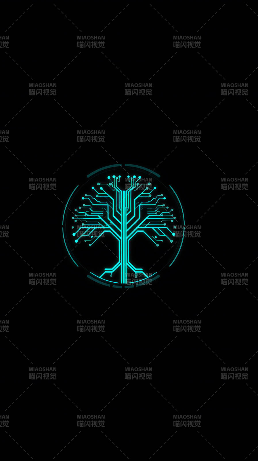 电路树形图设计感强图片