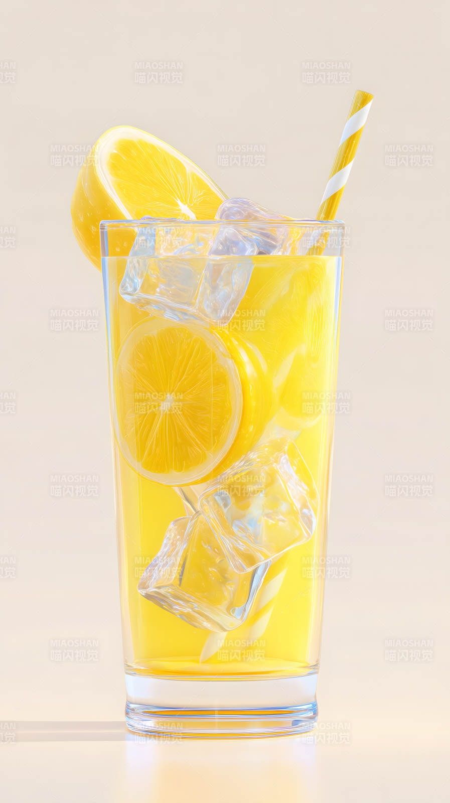 柠檬冰饮清凉解渴图片