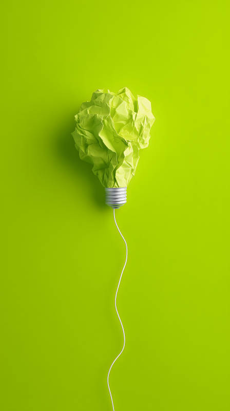 纸灯泡创意十足的意象图片