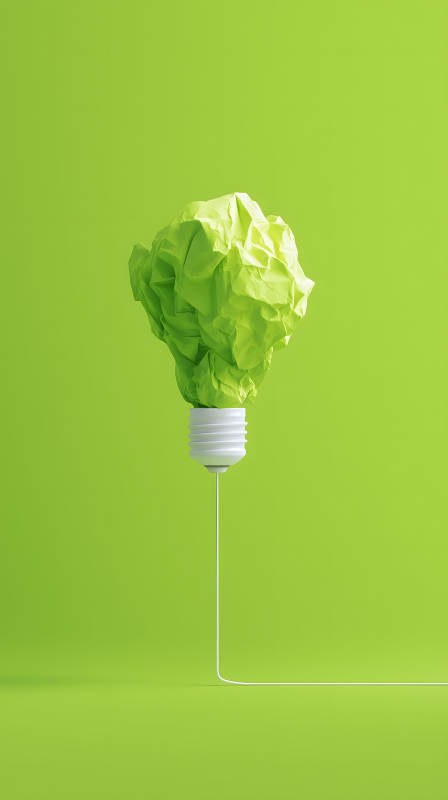 绿灯泡创意图片图片
