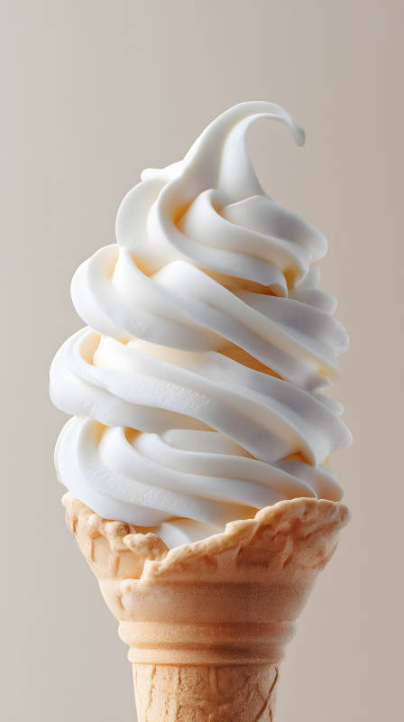 冰淇淋甜筒诱人特写图片