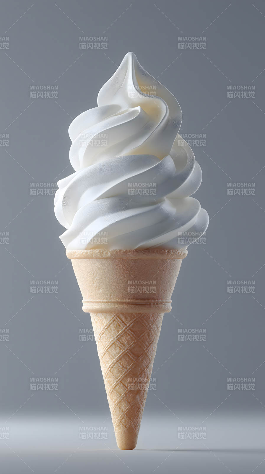 冰淇淋甜筒特写细节图片