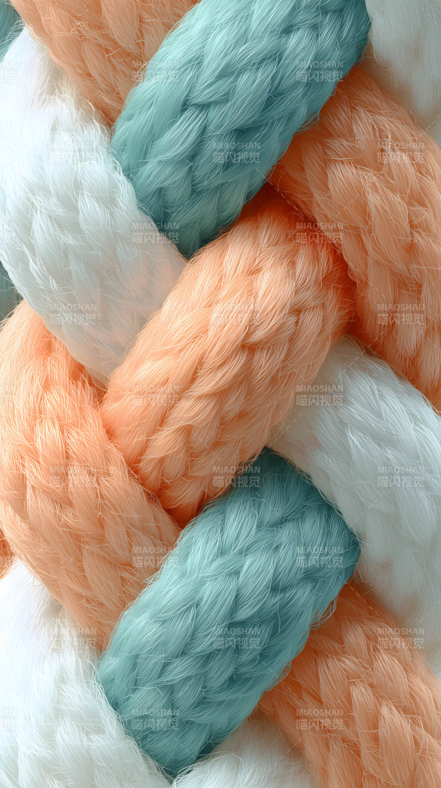 编织绳索纹理细节特写图片