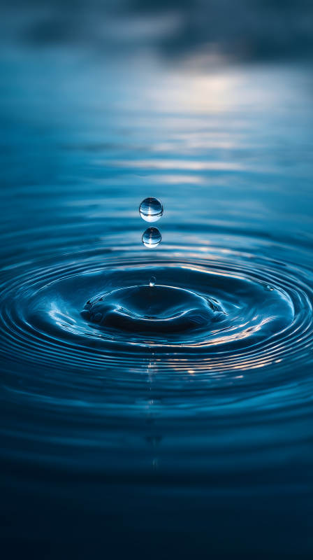 水滴涟漪瞬间定格图片