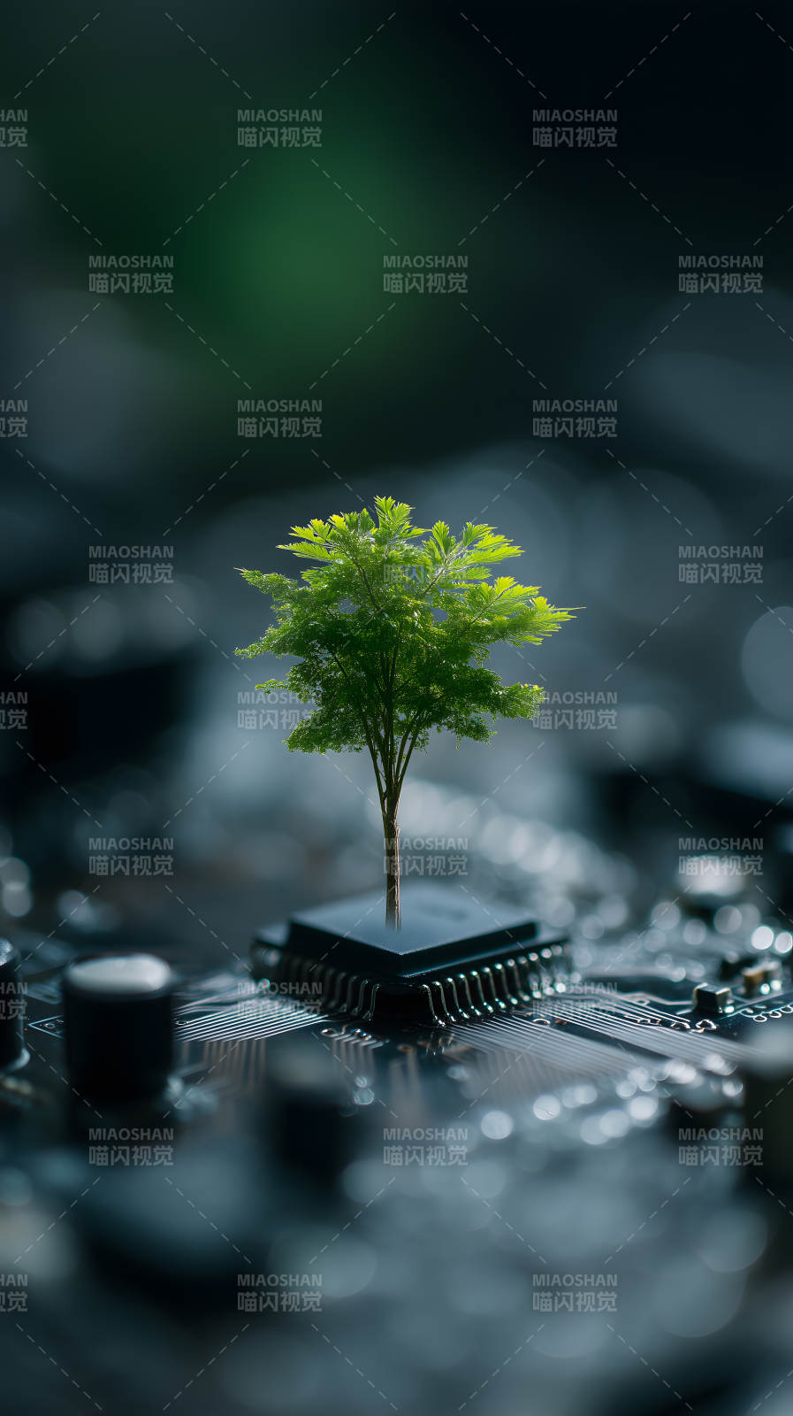 科技与自然的融合图片