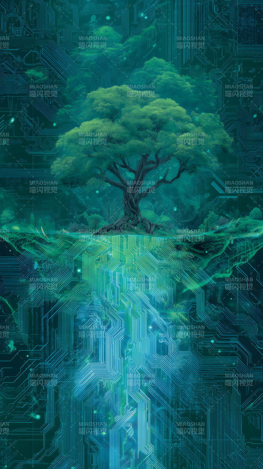 科技树连接自然图片