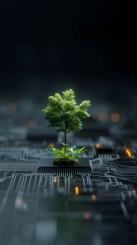 科技与自然的结合图片