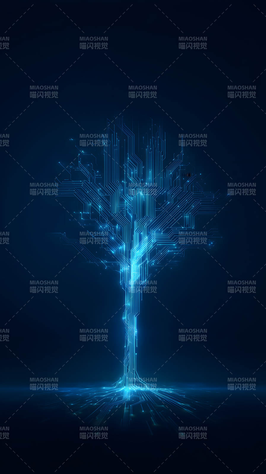 电路树科技感十足图片