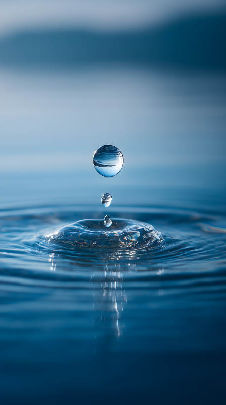 水滴涟漪瞬间凝固图片