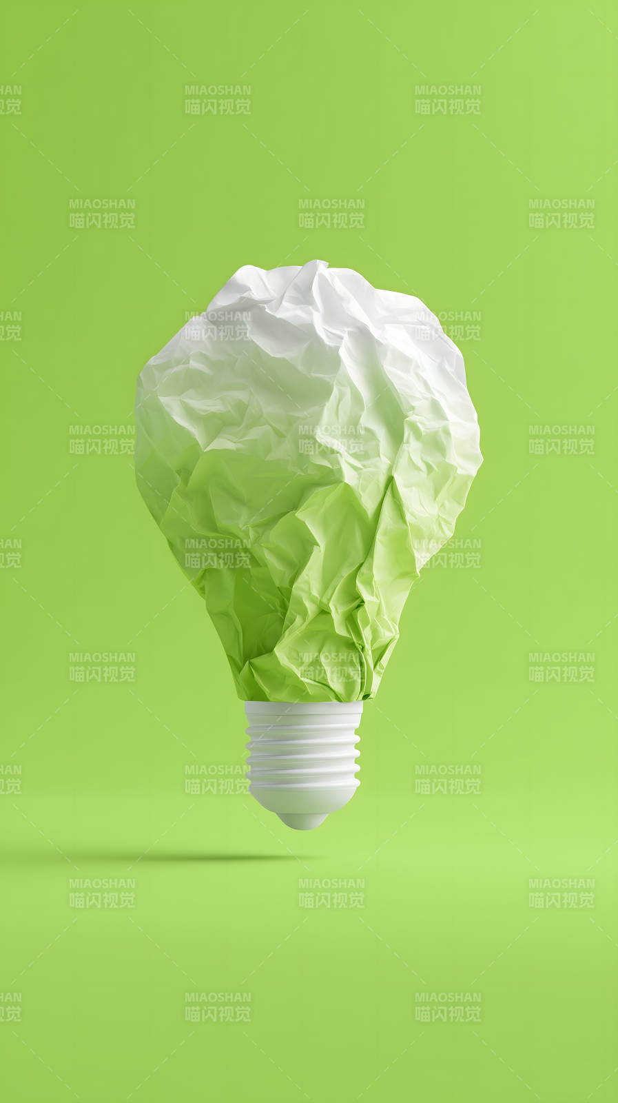 绿灯泡创意图片