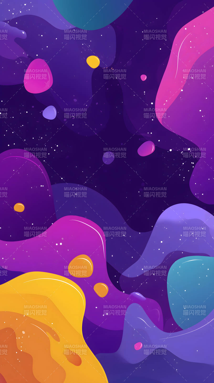 抽象星空背景设计图片