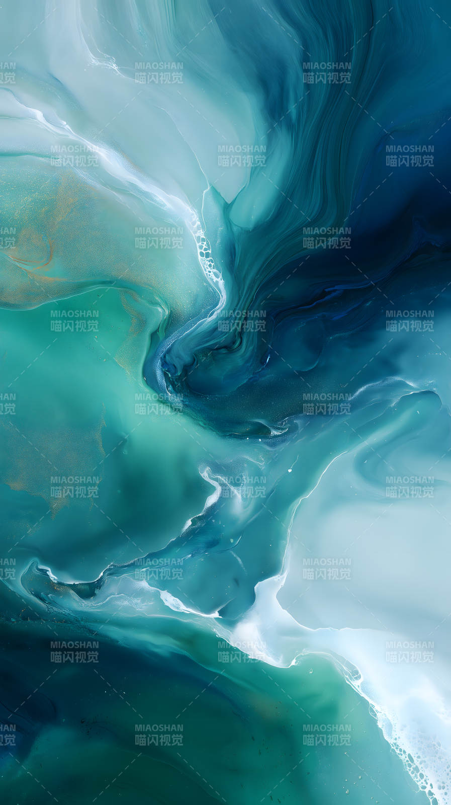 水墨晕染梦幻流动图片