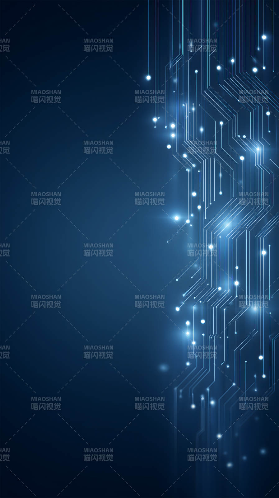 电路科技蓝调背景图片