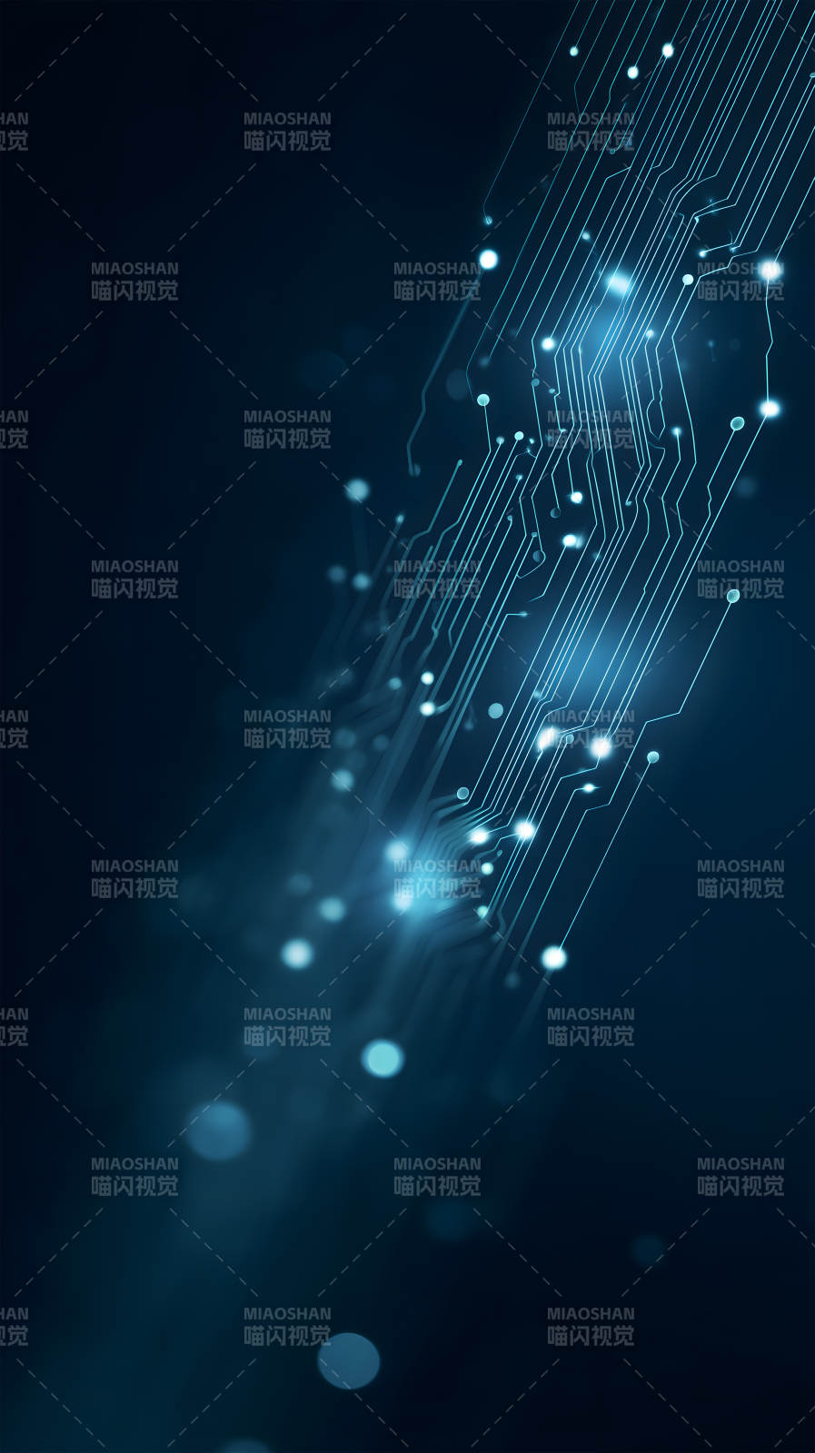 电路科技蓝光背景图片