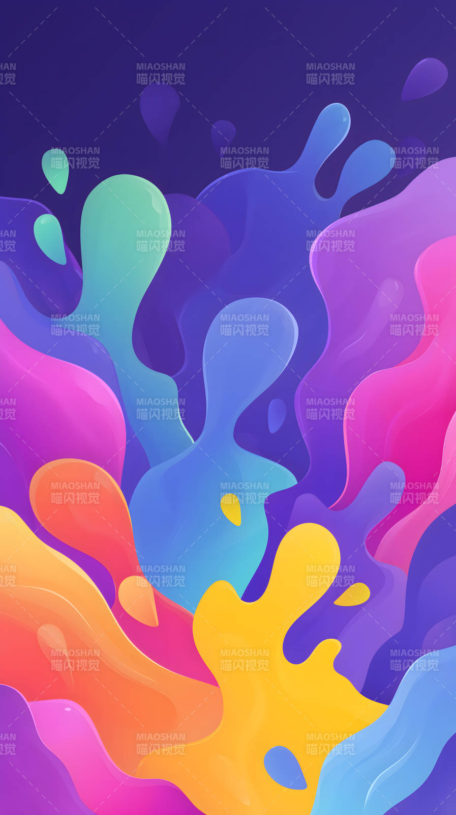 色彩斑斓的抽象背景图片