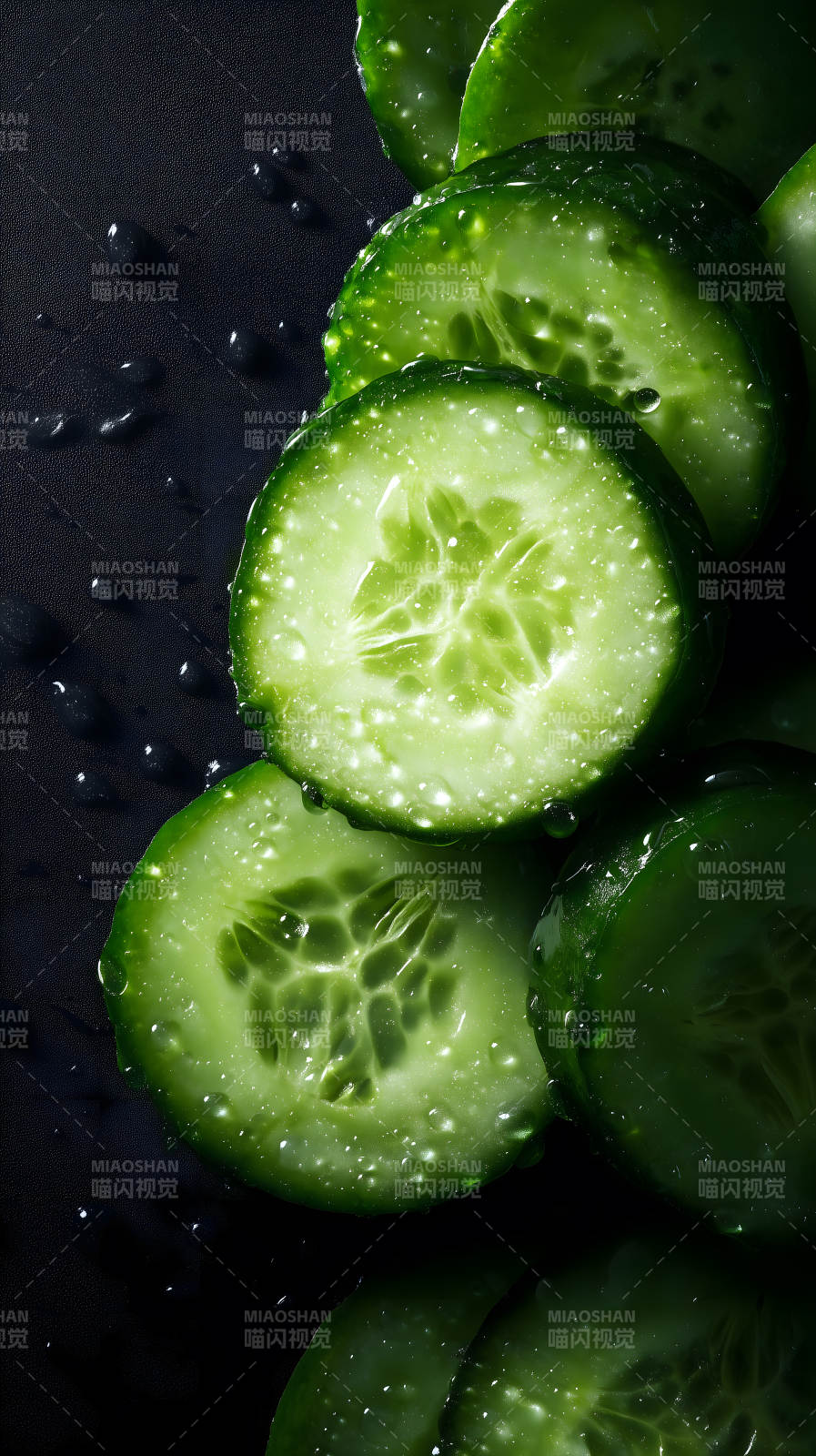 清爽黄瓜特写图片