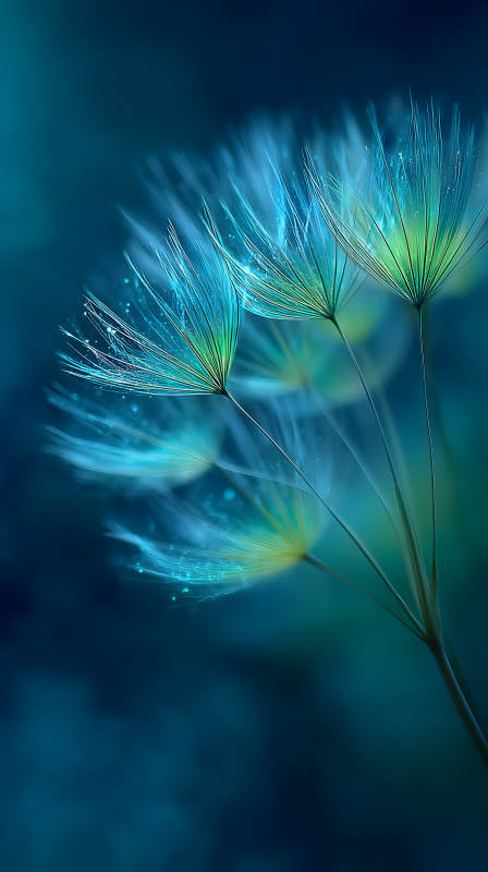 蒲公英梦幻特写意境深远图片