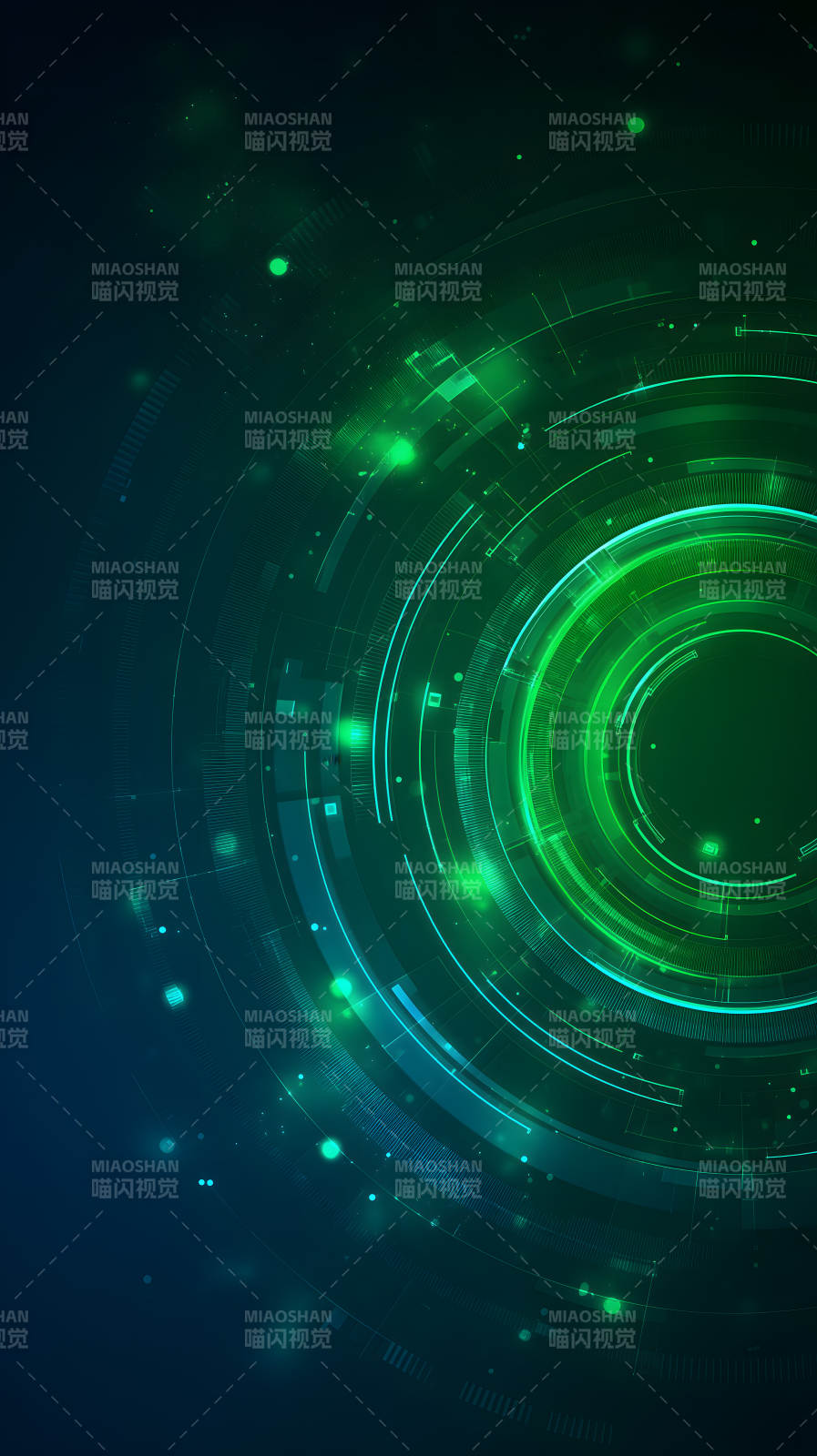 科技感十足的圆形图案图片