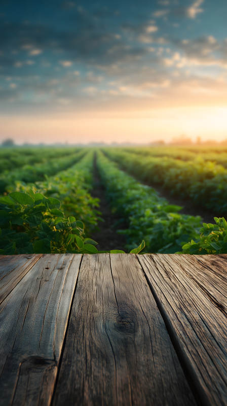 田园风光木板图片