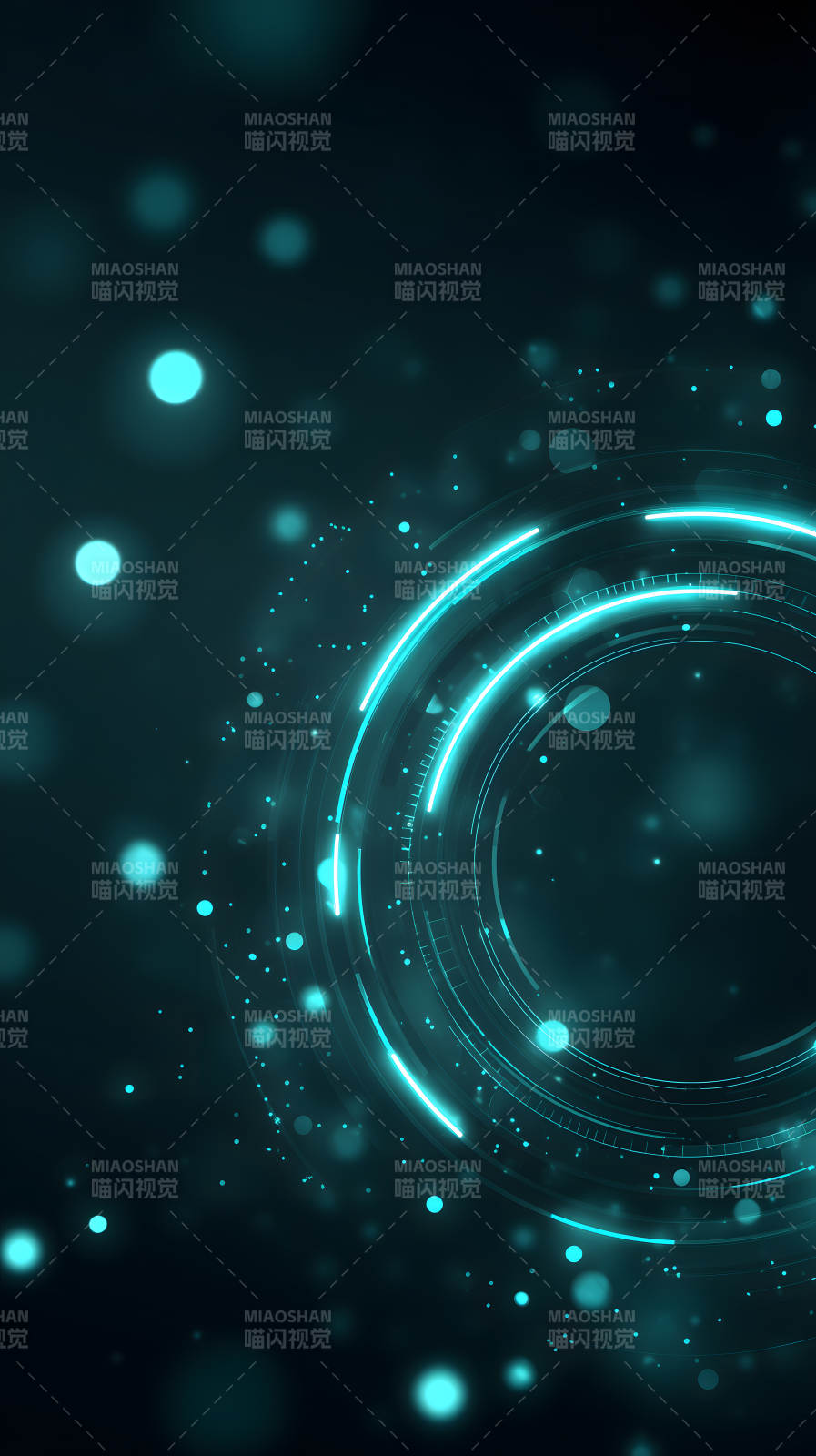 科技感动态光环图片