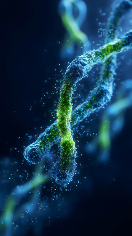 DNA结构发光微观世界图片