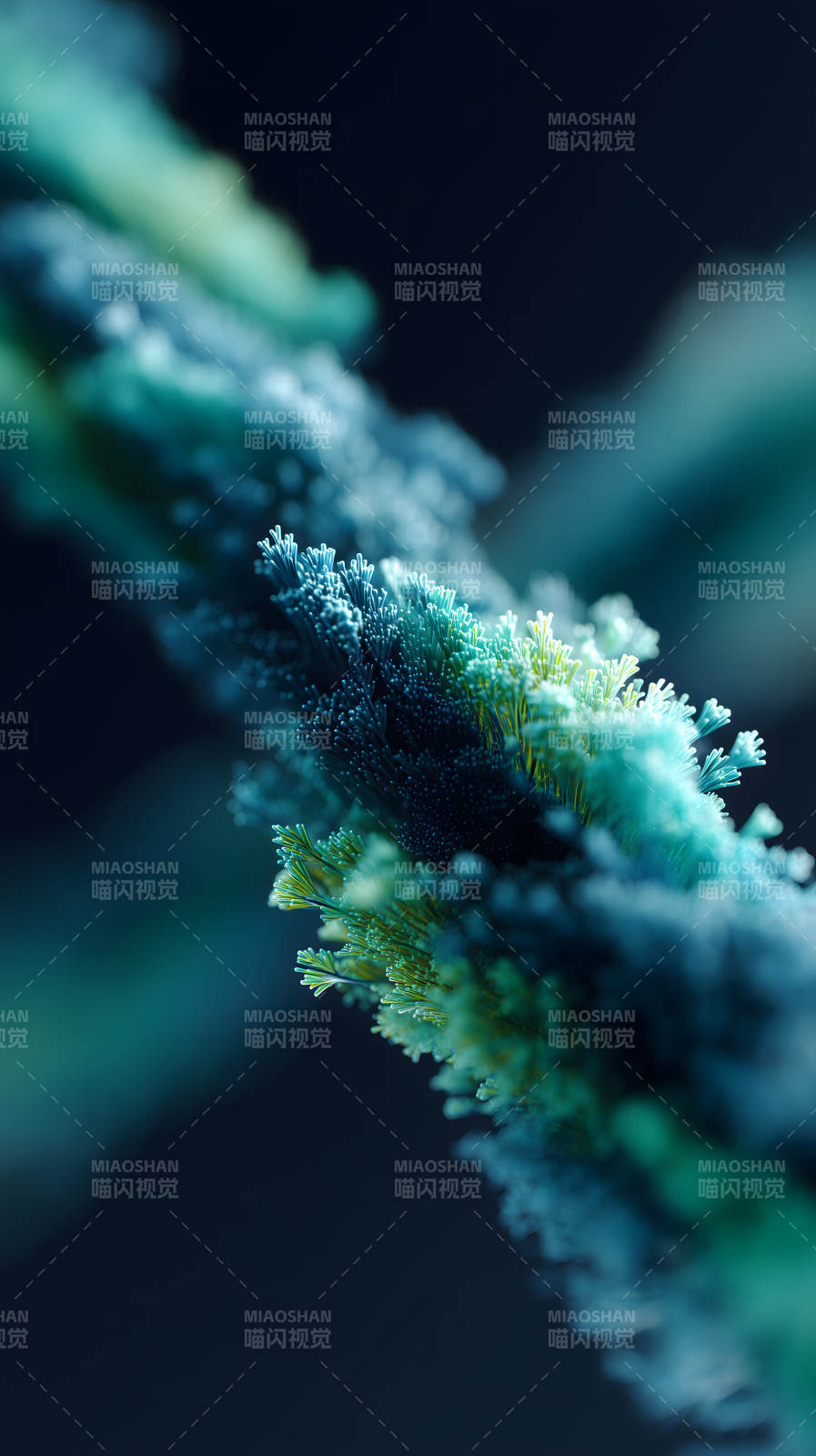 抽象蓝色线条的艺术图片