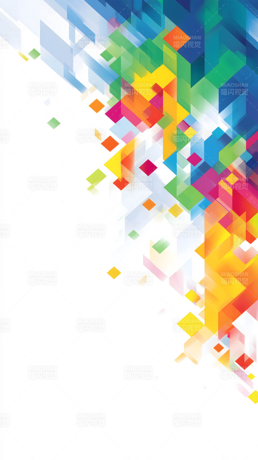 彩色几何抽象背景图片