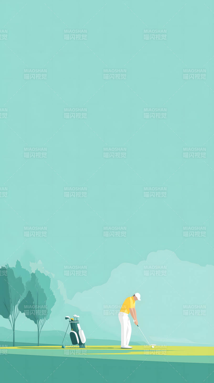 高尔夫球手挥杆图片