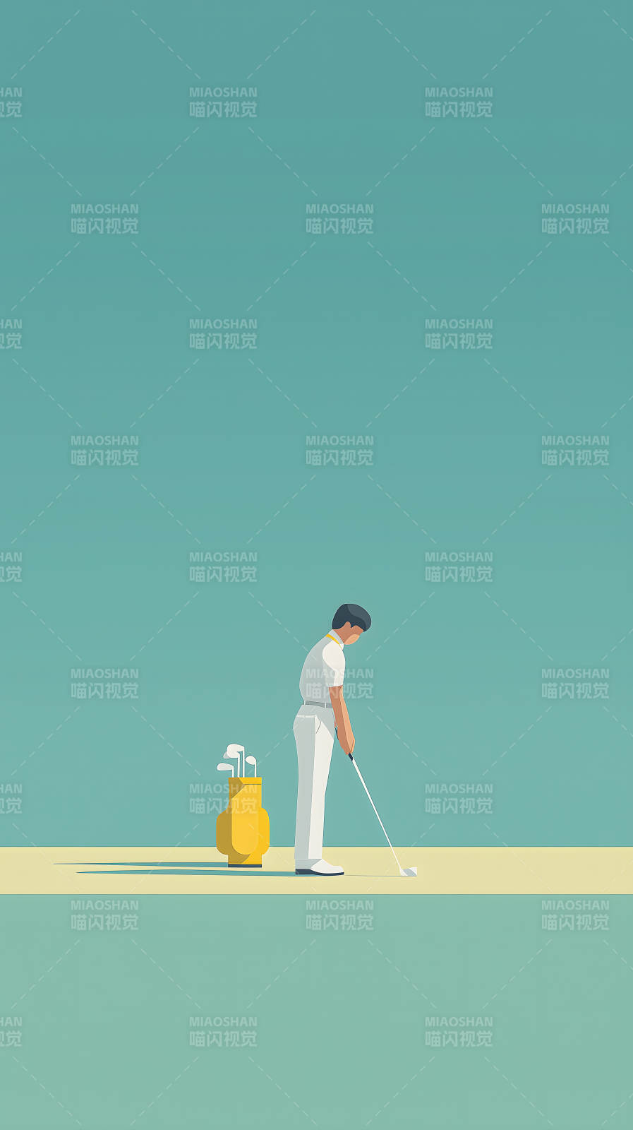 高尔夫球手挥杆图片