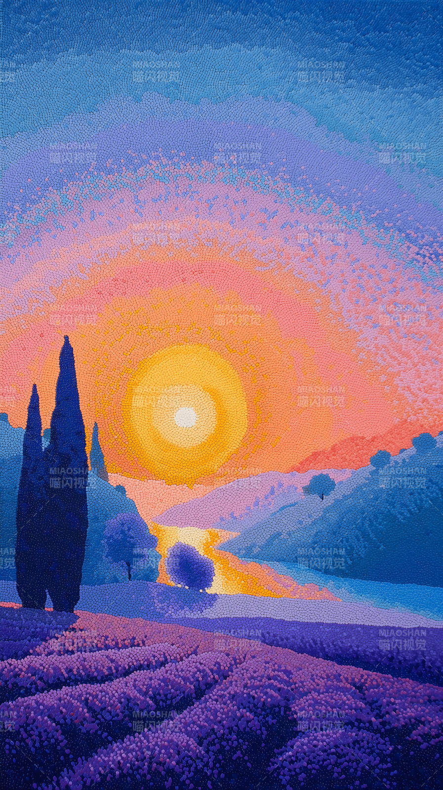 普罗旺斯夕阳美景图片