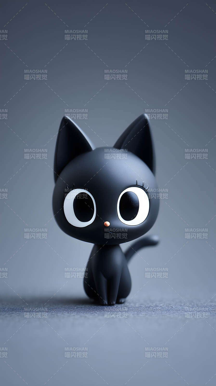 可爱黑猫玩偶图片