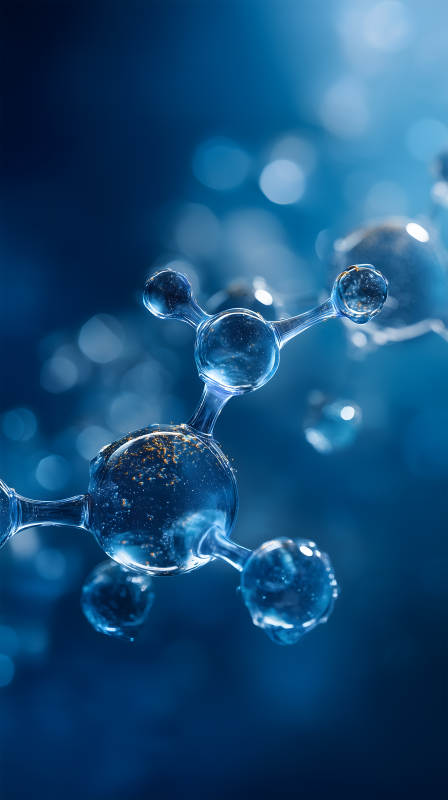 分子结构深蓝世界图片