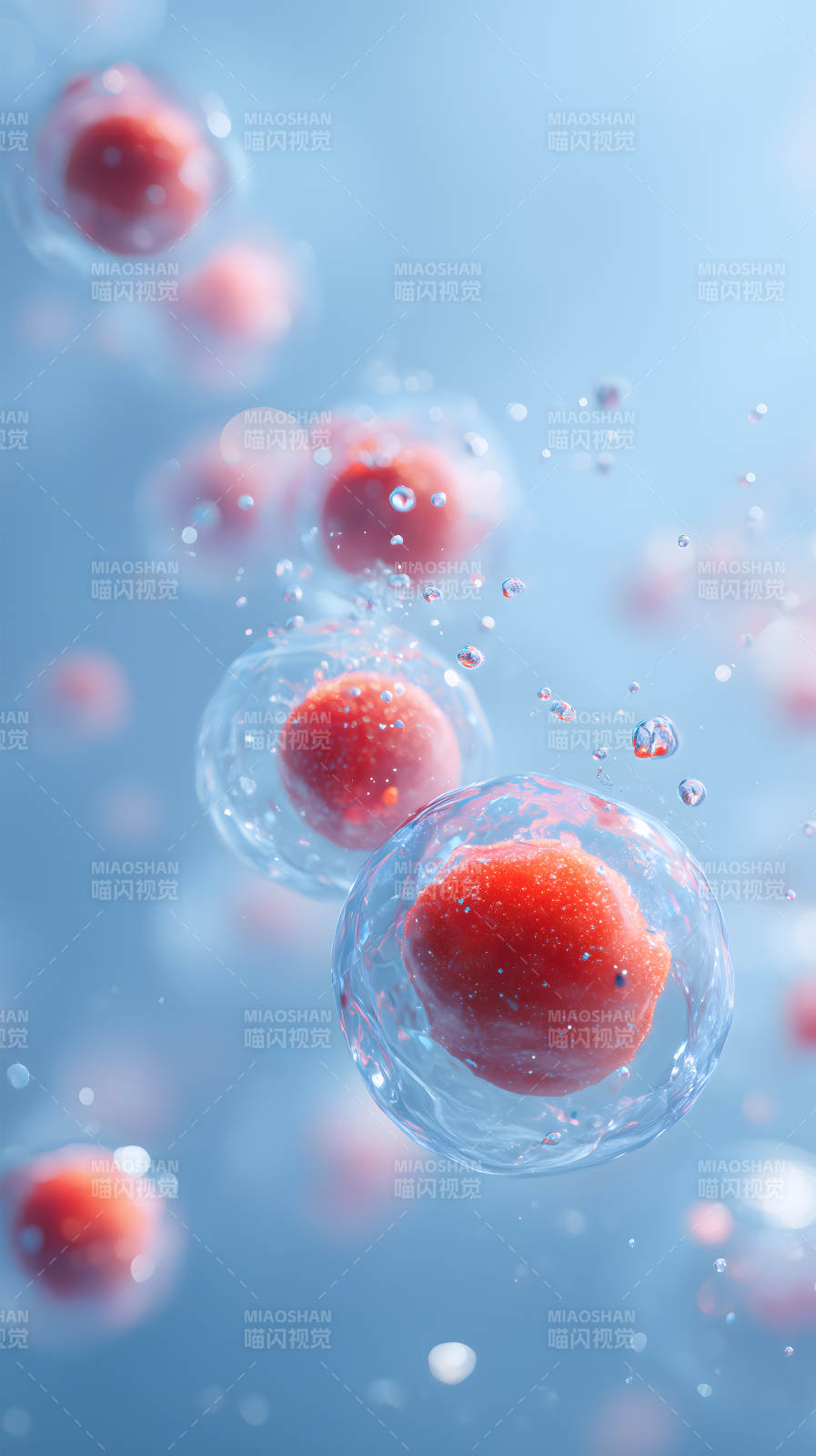 细胞结构特写画面图片