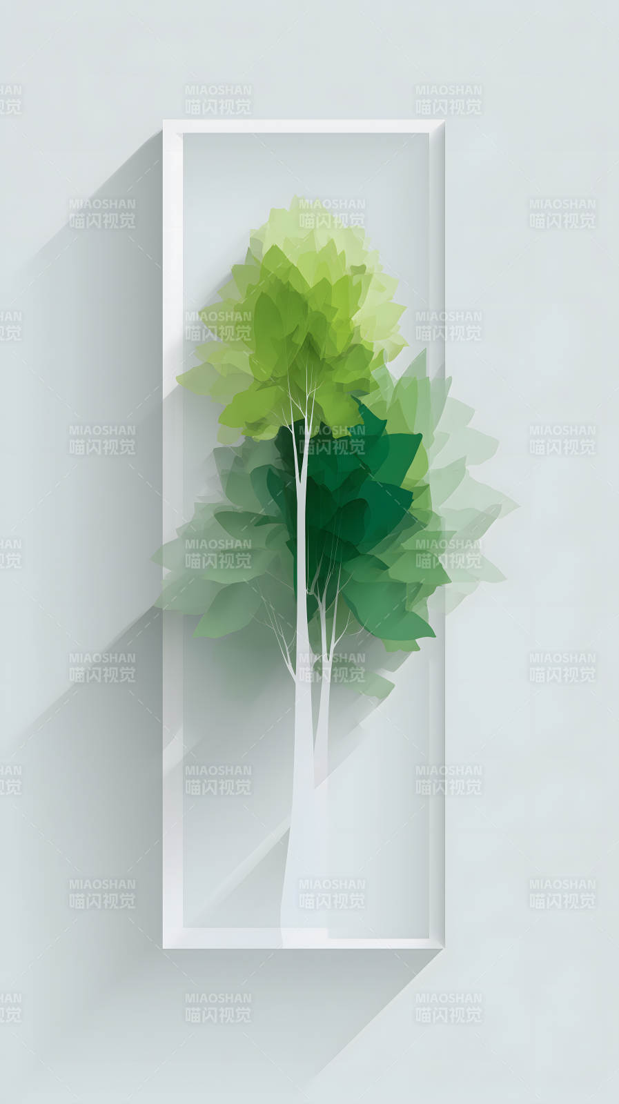 树木在框架中图片