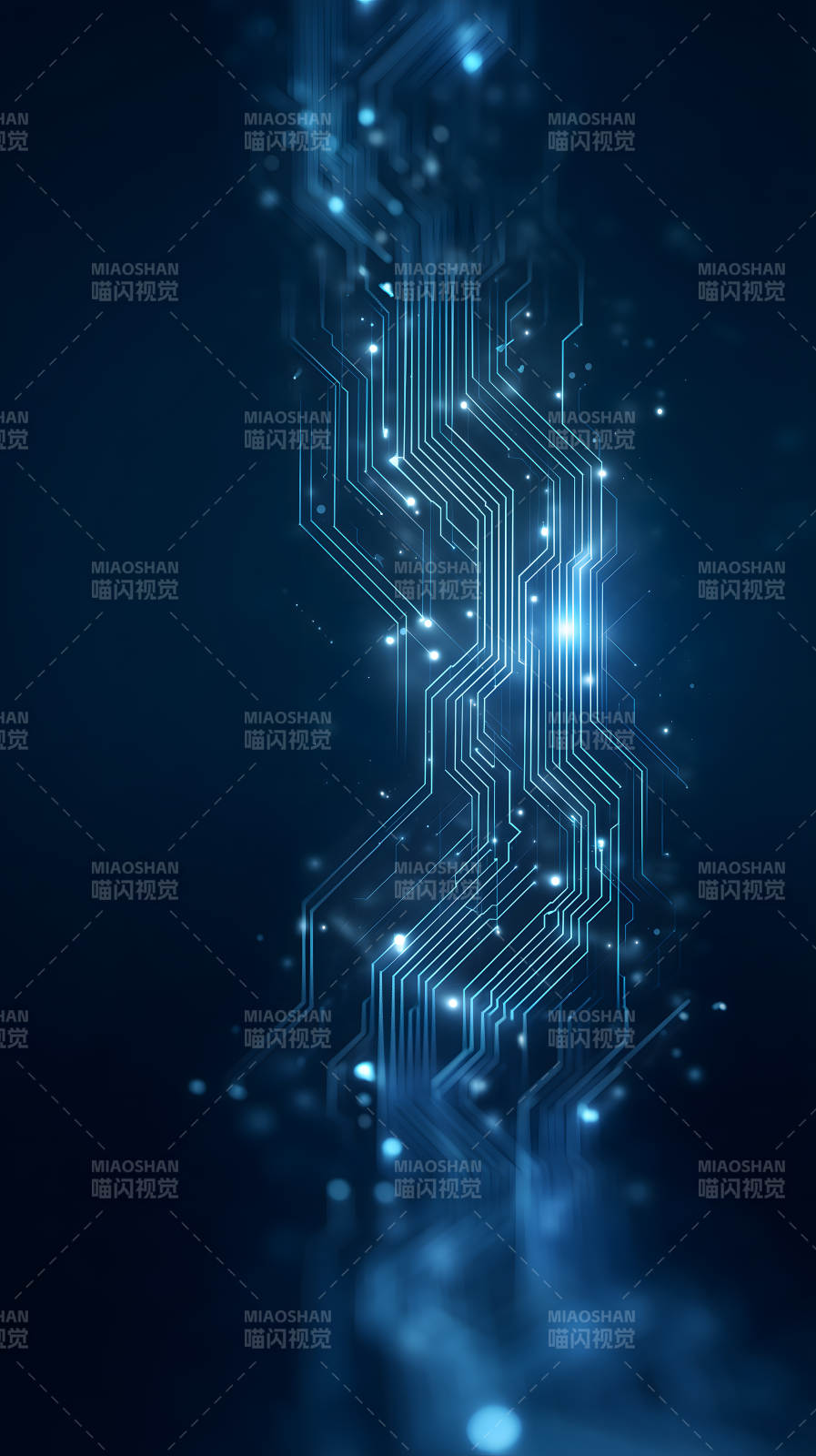蓝色电路科技感图片