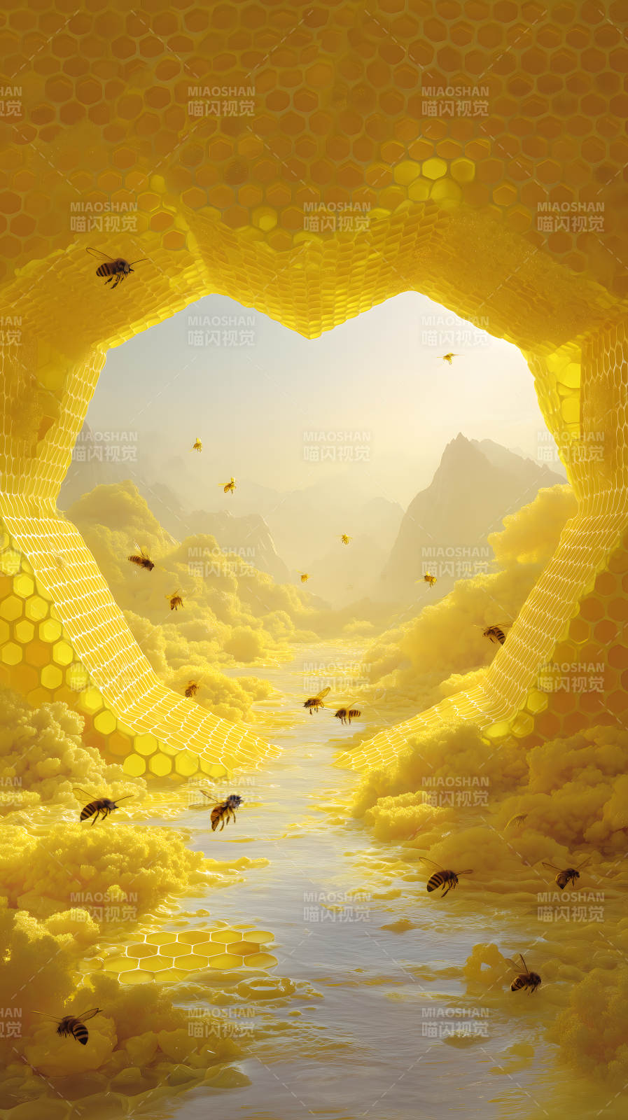 蜂巢秘境风景如画图片