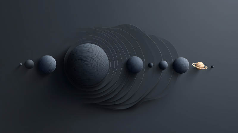 深邃星球抽象艺术图片