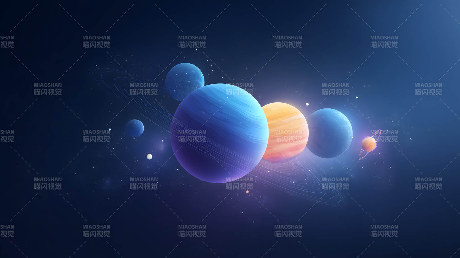 宇宙行星梦幻景象图片