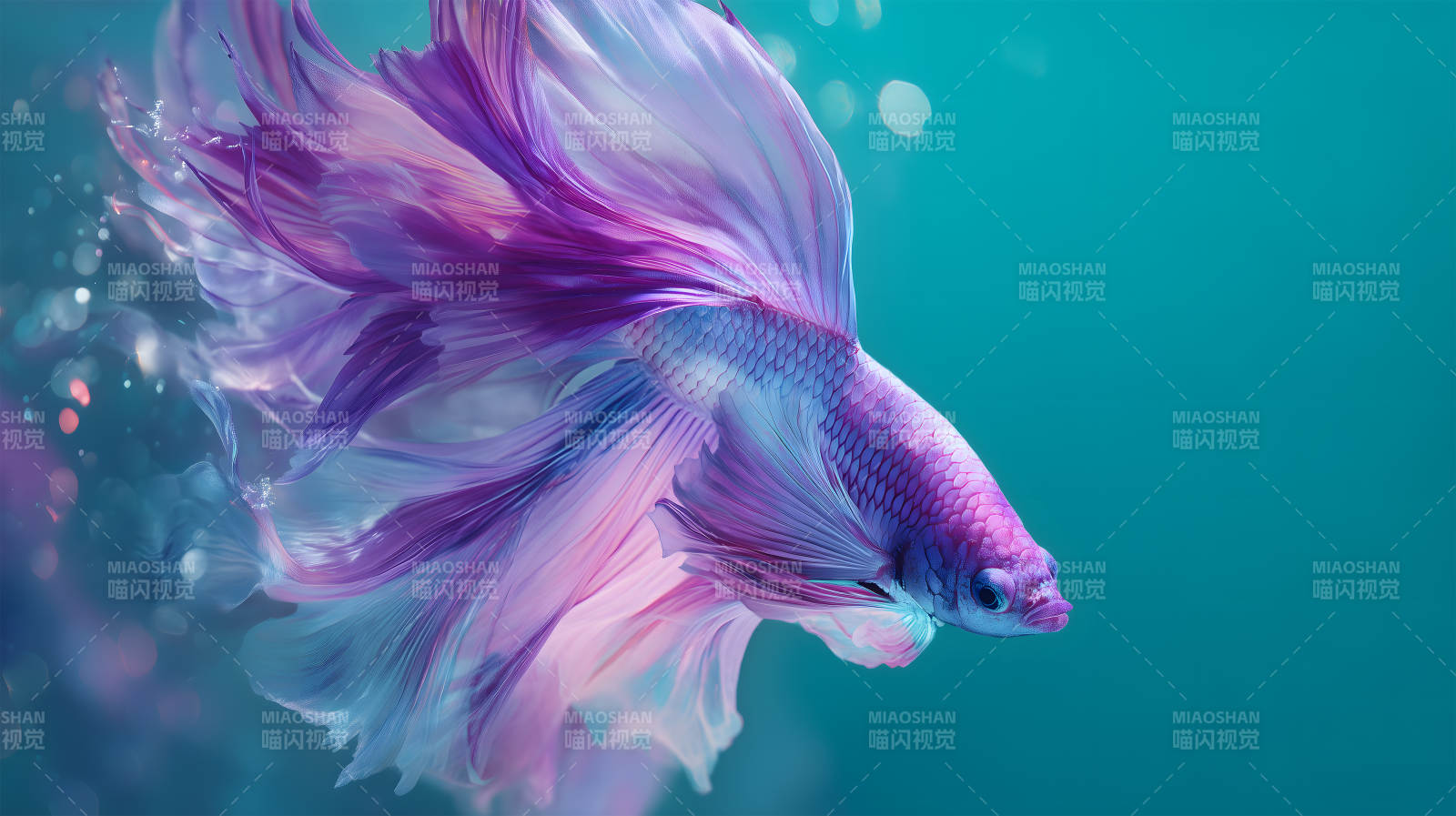 梦幻斗鱼水中舞动图片