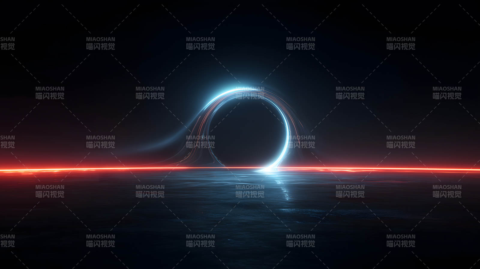 宇宙黑洞发光光线图片