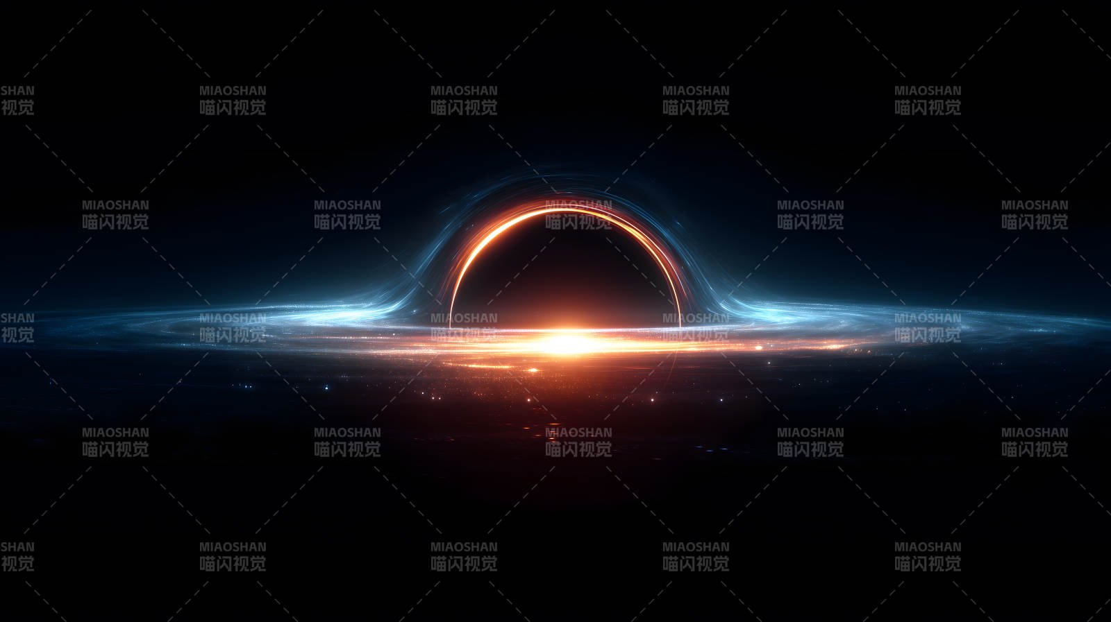 黑洞吞噬宇宙星光图片