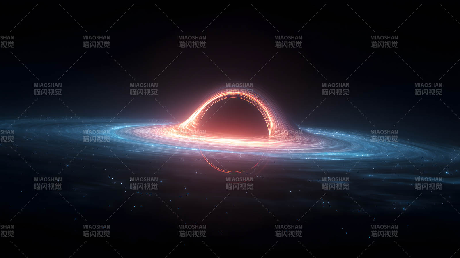 黑洞吞噬星云图片