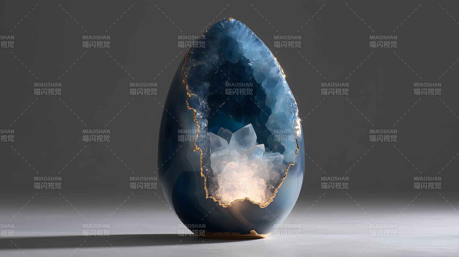 蓝色宝石灯饰艺术品图片