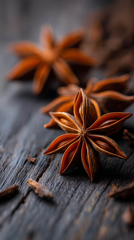 八角特写香料氛围感图片