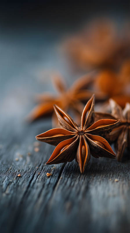 八角特写木质纹理图片